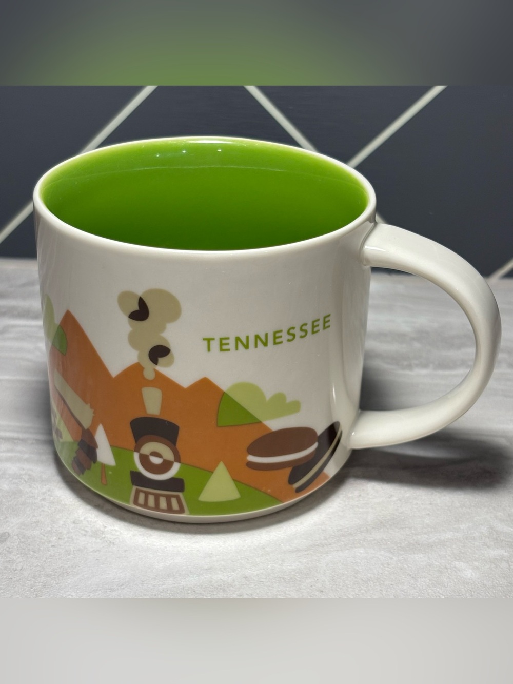 Starbucks Tennessee You Are Here Collection Series 14oz Coffee Tea Mug Cup EUC